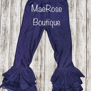 Boutique little girls ruffle leggings